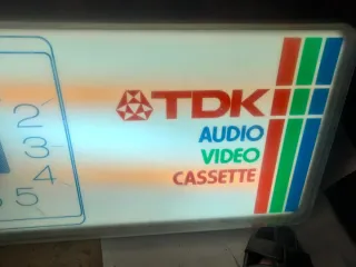 Cartel TDK Reloj Años 70