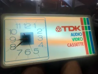 Cartel TDK Reloj Años 70