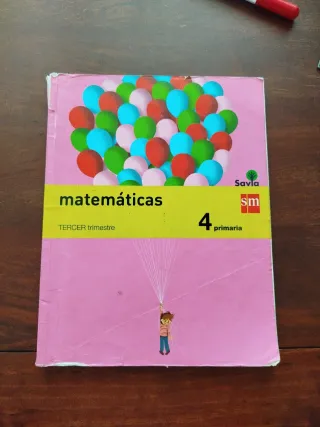 Libro Matemáticas 4 Primaria 1-2-3 Trimestre 