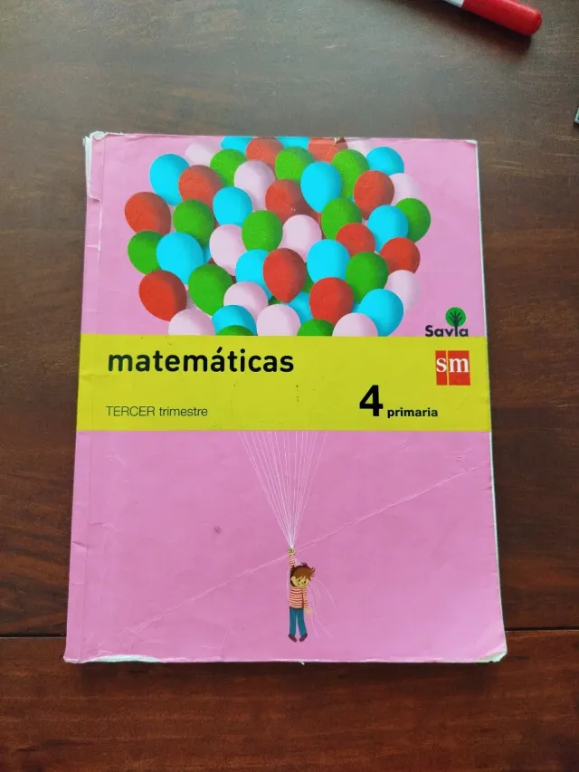 Libro Matemáticas 4 Primaria 1-2-3 Trimestre