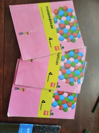 Libro Matemáticas 4 Primaria 1-2-3 Trimestre 