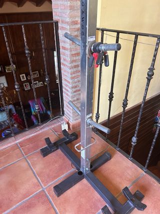Supporto per manubri, barra e disco Domyos