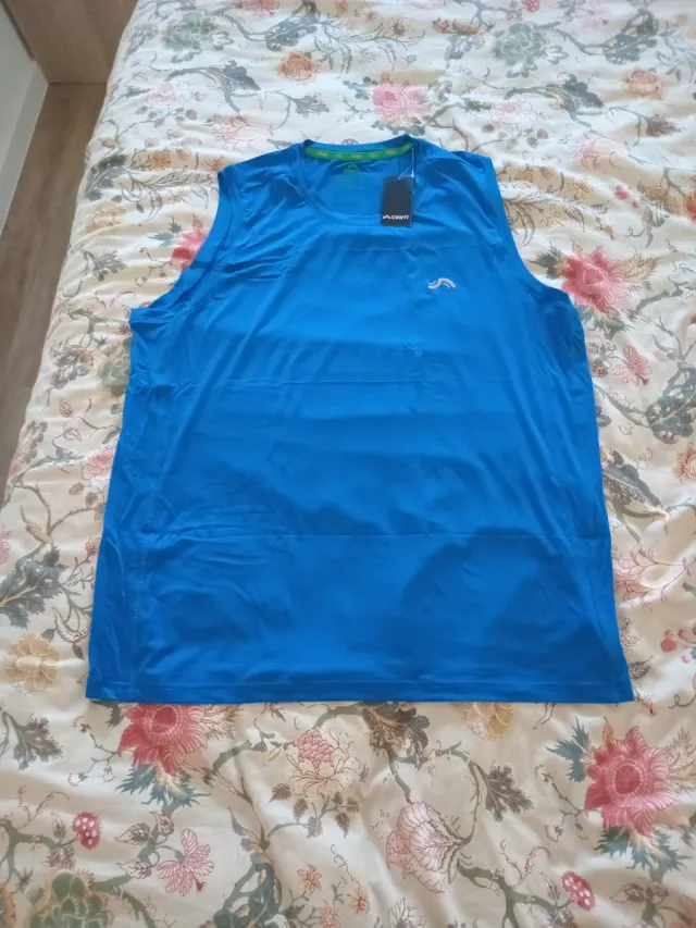 Camiseta deportiva tirantes CRIVIT azul