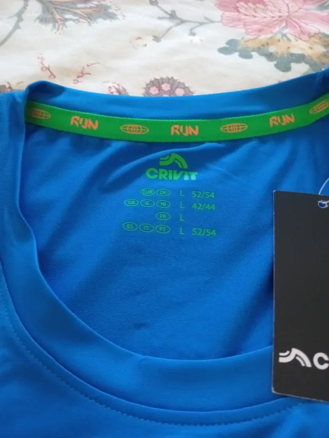 Camiseta deportiva tirantes CRIVIT azul