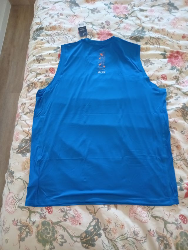 Camiseta deportiva tirantes CRIVIT azul