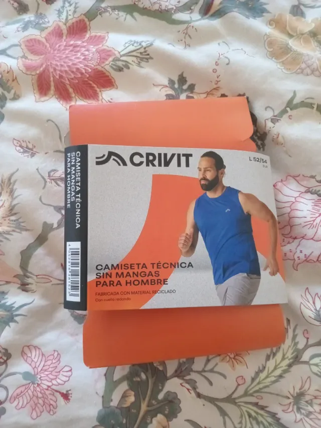 Camiseta deportiva tirantes CRIVIT azul