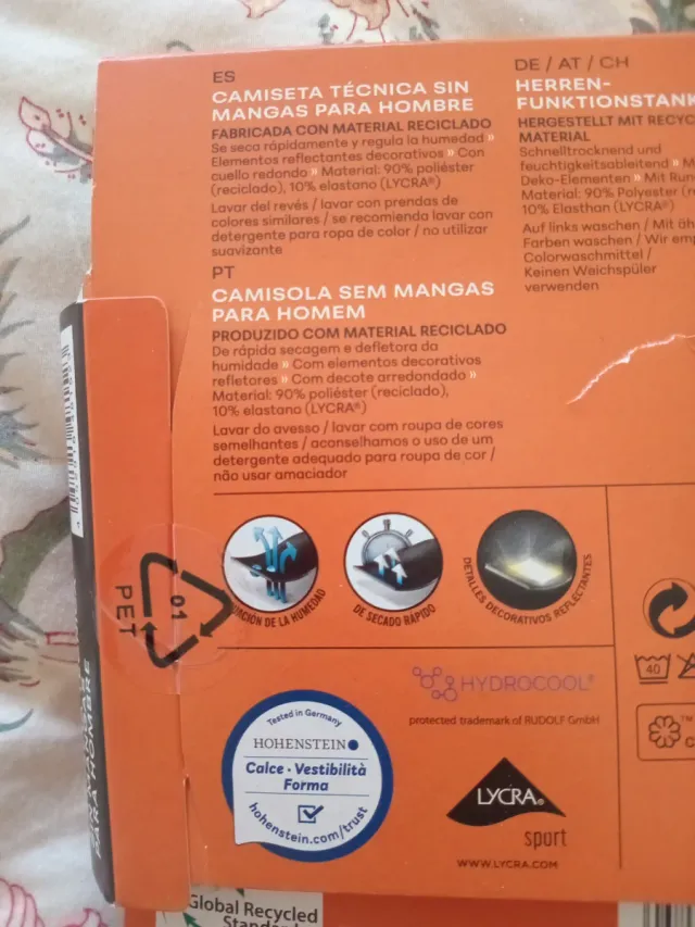 Camiseta deportiva tirantes CRIVIT azul