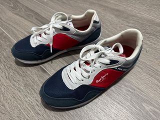 Zapatillas mujer Pepe Jeans Azul y Rojo