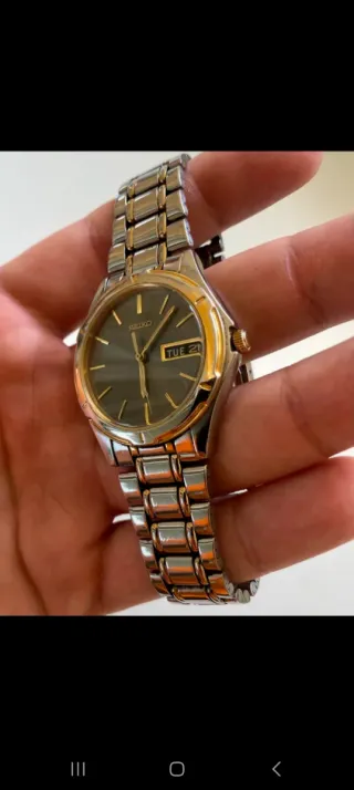 Reloj Seiko Quartz Vintage Oro y Plata