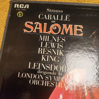 Vinili Strauss Salome Caballe RCA con sigillo rosso