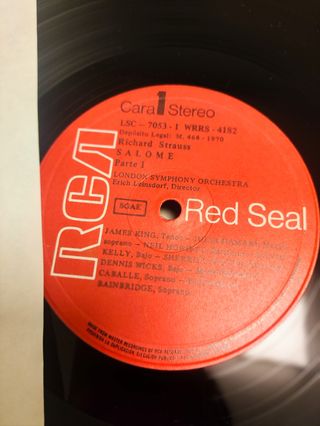 Vinili Strauss Salome Caballe RCA con sigillo rosso