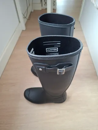 Botas Hunter Negras Estilo Amazona. 