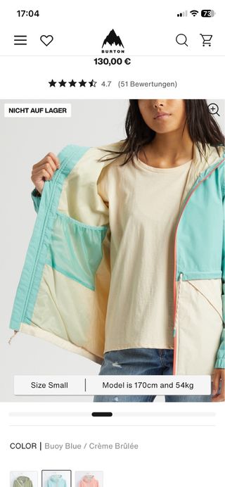 CHAQUETA BURTON NUEVA