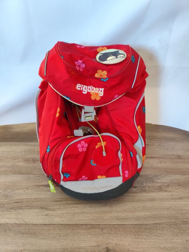 Mochila Ergobag Infantil de Flores con gato