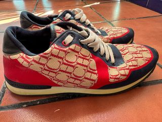 Zapatillas Carolina Herrera Beige y Rojo