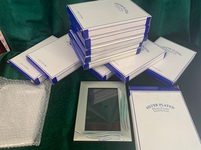 LOTE 12 MARCOS CHAPADOS EN PLATA COMUNIÓN