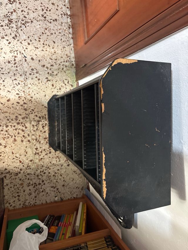 Estantería CD Plástico Negra