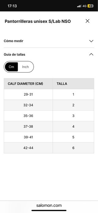 Perneras Salomon S/Lab