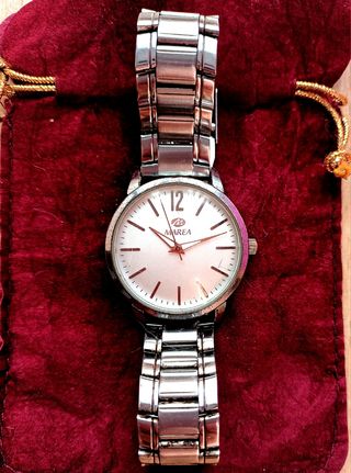RELOJ 'MAREA' PLATEADO ACERO INOXIDABLE. Caballero