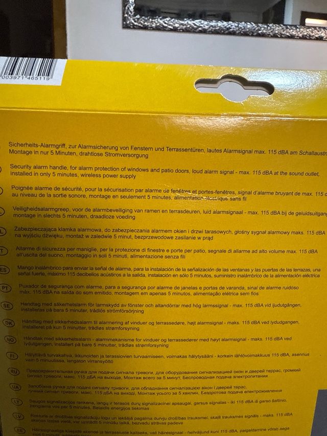 Manilla Seguridad Puerta 115 dBA