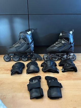 Patines Fila en Línea + Protecciones