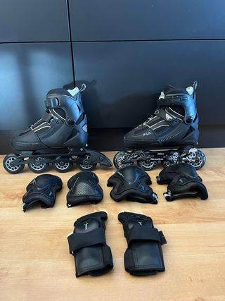 Patines Fila en Línea + Protecciones