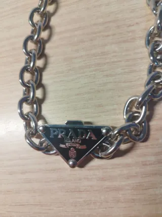 Pulsera Prada Triángulo Plata