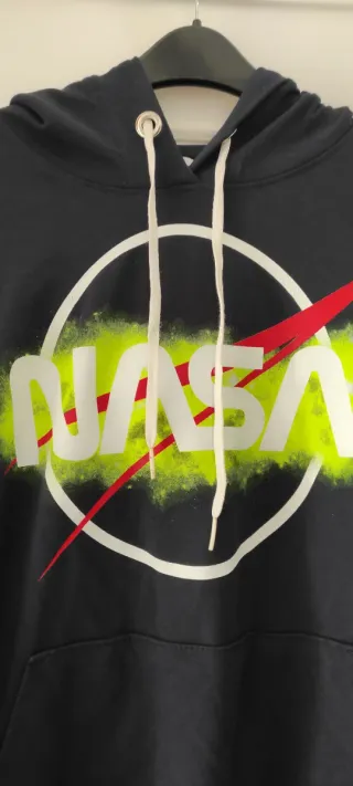 Felpa NASA donna nera multicolore