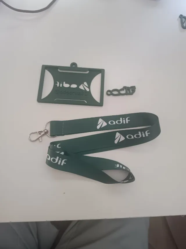Lanyard Tarjetero y Llavero ADIF