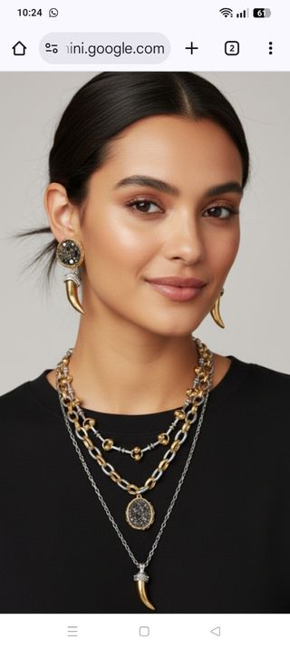 ✅Collar y pendientes vintage conjunto 2025
