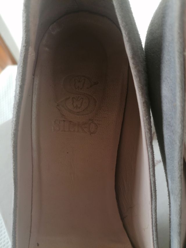 Scarpe décolleté scamosciate grigie n.36