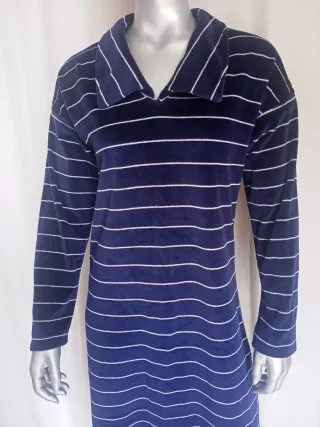 Vestido rayas azul y blanco
