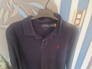 Polo Ralph Lauren Manga Larga Azul XL