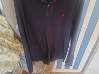 Polo Ralph Lauren Manga Larga Azul XL