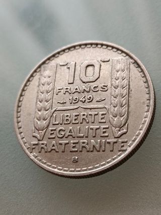 10 francos Francia 1949B