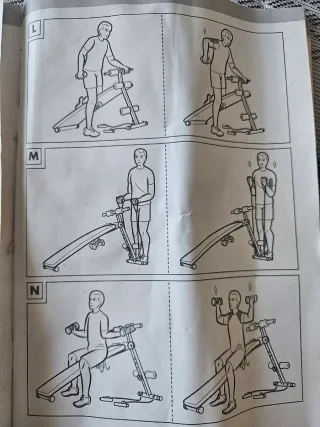 Banco de musculación negro