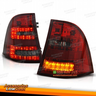 Faros traseros rojos ahumados para Mercedes Clase