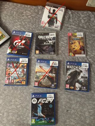 Lote Videojuegos PS4 PS3 Switch