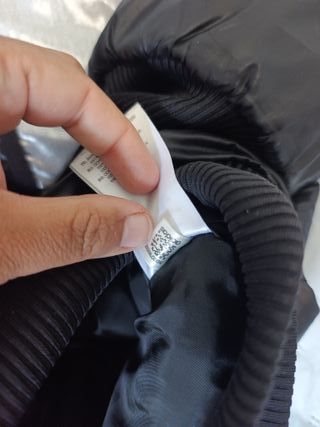 Chaqueta Adidas Plumas Negra y Plateada