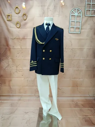 Traje de comunión azul marino