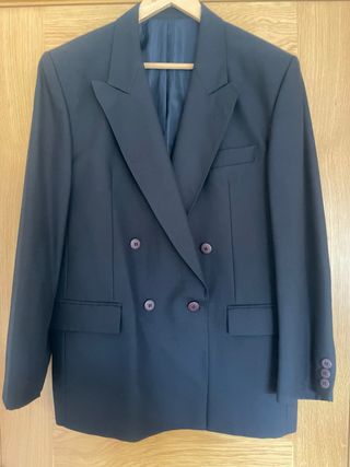 Americana Bernardo boutique Talla L, azul marino