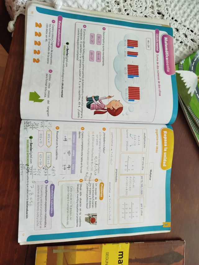 Libros Matemáticas 1-2-4 Trimestre