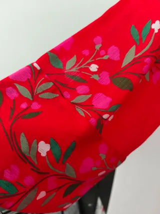 Vestido kimono Zara estampado floral