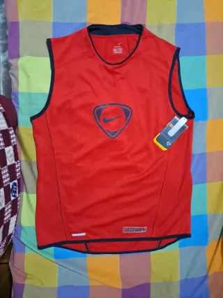 Camiseta sin mangas Nike Roja