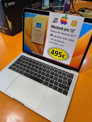 MacBook Pro i7 16GB RAM 2017 128GB