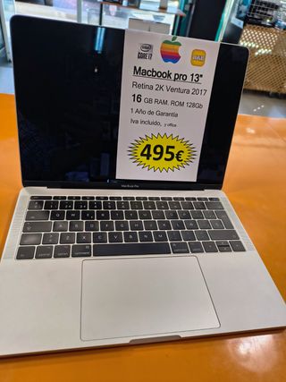 MacBook Pro i7 16GB RAM 2017 128GB