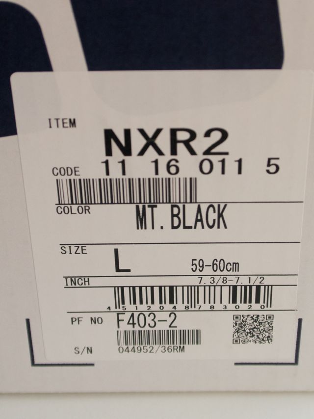 Shoei NXR2 Talla L Negro Mate