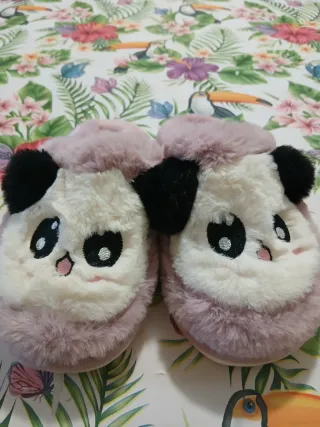 Ciabattine invernali panda