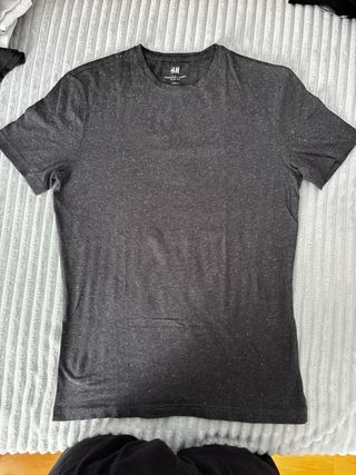Camiseta H&M Gris Talla M