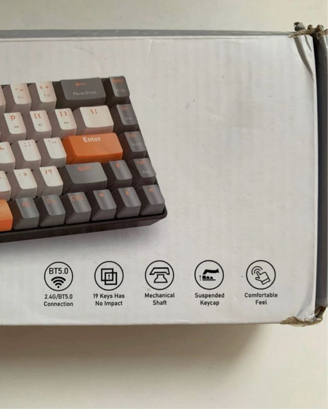 Teclado Mecánico Zhiyunleng Negro Naranja